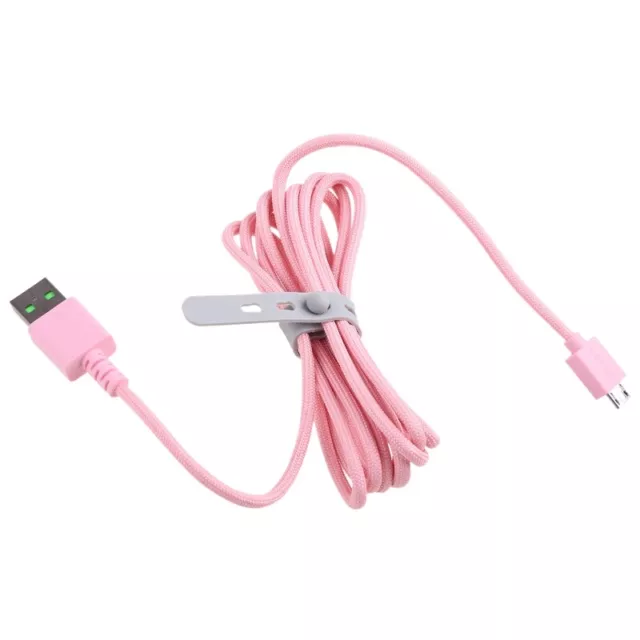 2m Headphone Cable Cord Wire for Gaming Headset Pink
