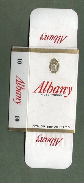 OLD EMPTY CIGARETTE packet Albany filter white version #164 £4.99