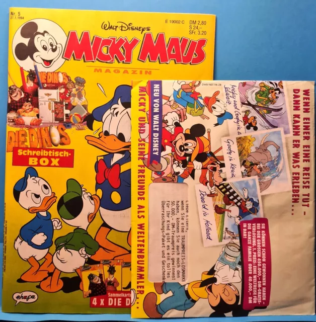 Micky Maus Heft Nr.5 1994 + Lose Beilage in 14 Verschiedenen Varianten ungelesen
