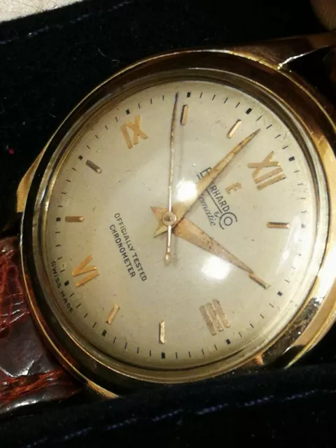 Bellissimo Eberhard  vintage in oro rosa 18kt  automatico waterproof 1960 1520 3