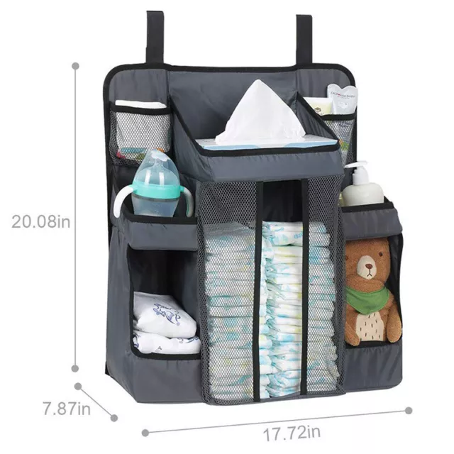 Neu Baby Kinderzimmer Organisator Aufgeräumte Aufbewahrung Windeln Wechselhalter Geschenkset Bett 2