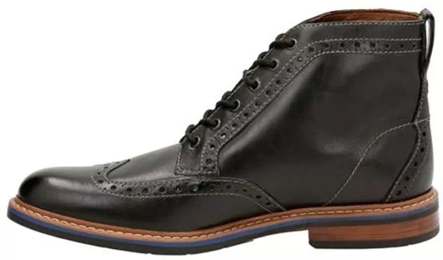 CLARKS MEN'S UNELOTT Mid Black Leather Chukka Boot UK Size 7.5 G £46.99 ...