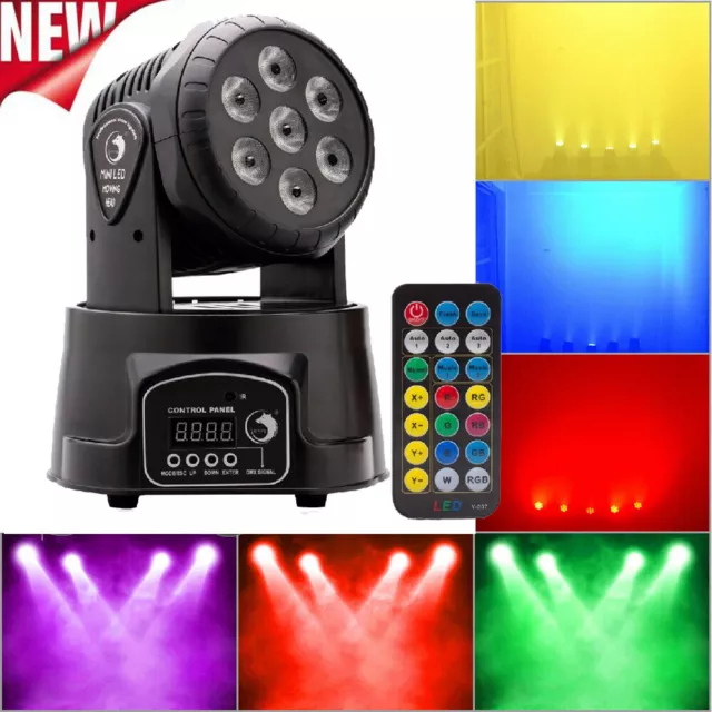 RGBW 105W 6 LED Moving Head Bühnenlicht DMX512 Disco Lichteffekt Party DJ Show