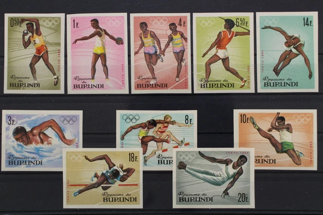 Burundi, MiNr. 125-134 B, postfrisch / MNH - 658867