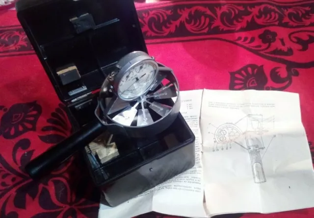 Vintage Anemometer manual wing U5. Made in the USSR in 1980s