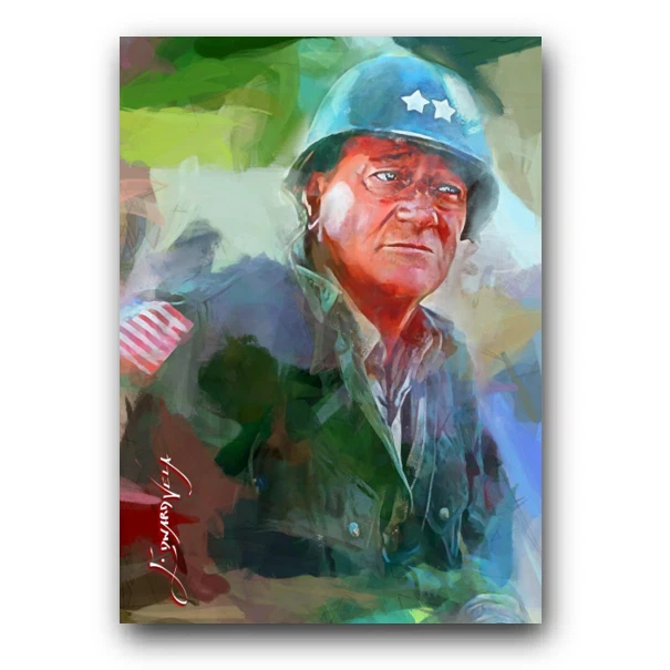 John Wayne #36 Sketch Card Limited 9/50 Edward Vela Signed