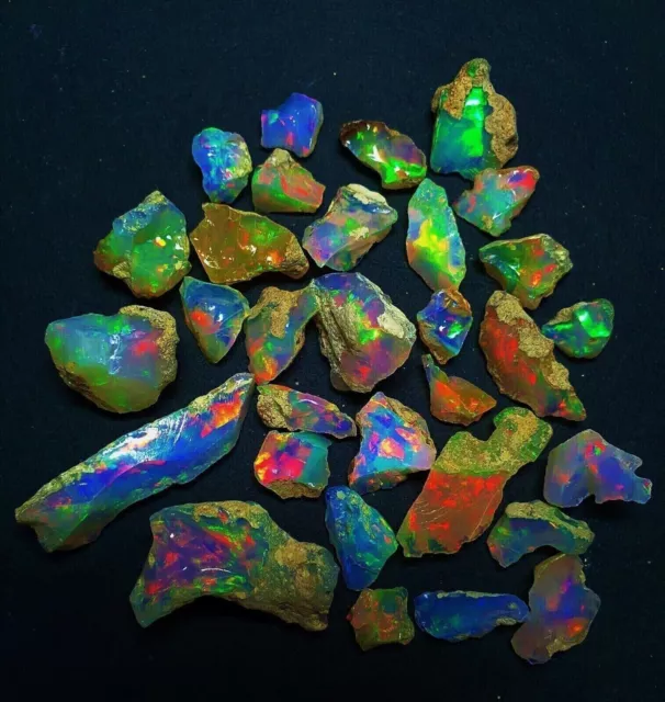 Natürlicher Äthiopischer Opal Rough Lots 55 cts Äthiopischer Welo-Opal Roh...