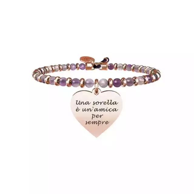 Bracciale Donna KIDULT FAMILY 731652 Acciaio Rosè Cuore Sorella F.P.