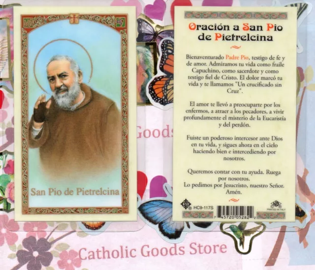 Oracion a San Marcos de a Leon - Spanish - Laminated Holy Card S24-488