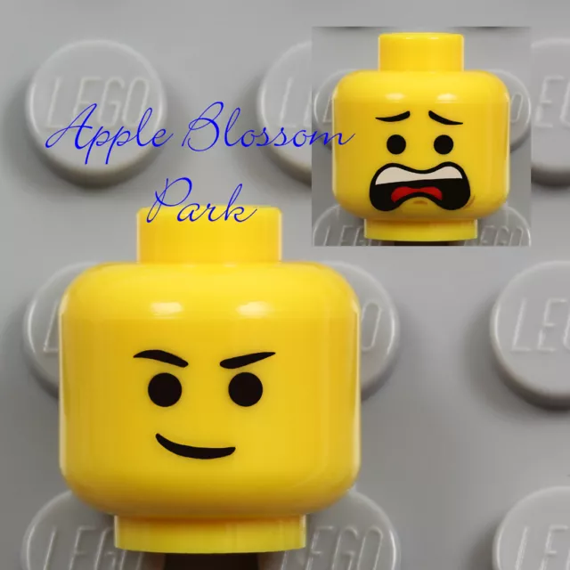 NEW Lego EMMET MINIFIG YELLOW HEAD - Male Movie Boy/Girl w/Classic Scream Smile