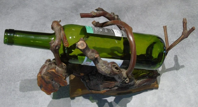 Porte-bouteilles Ancien 4 Compartiments En Laiton - Déco Vintage