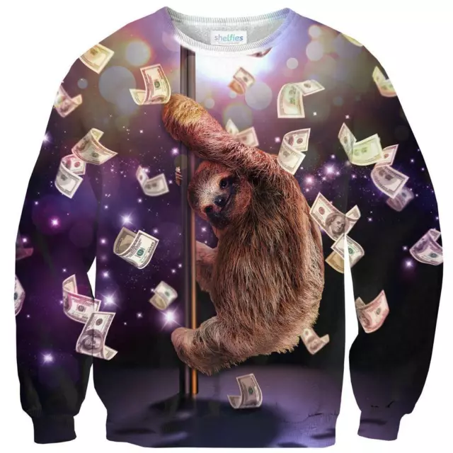 New Women Men Funny Sloth Jump Pipe Dance 3D Print Casual Hoodies Sweatshirt