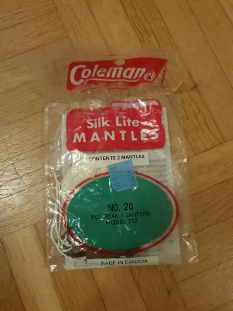 Coleman Silk Lite Mantles #20 Peak 1 Model 222 Glühstrümpfe 2er Pack