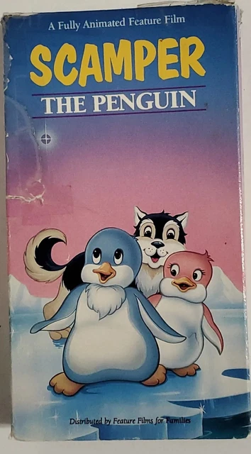 SCAMPER THE PENGUIN VHS Video Tape Kids Cartoon Movie 1992 Ships Fast ...