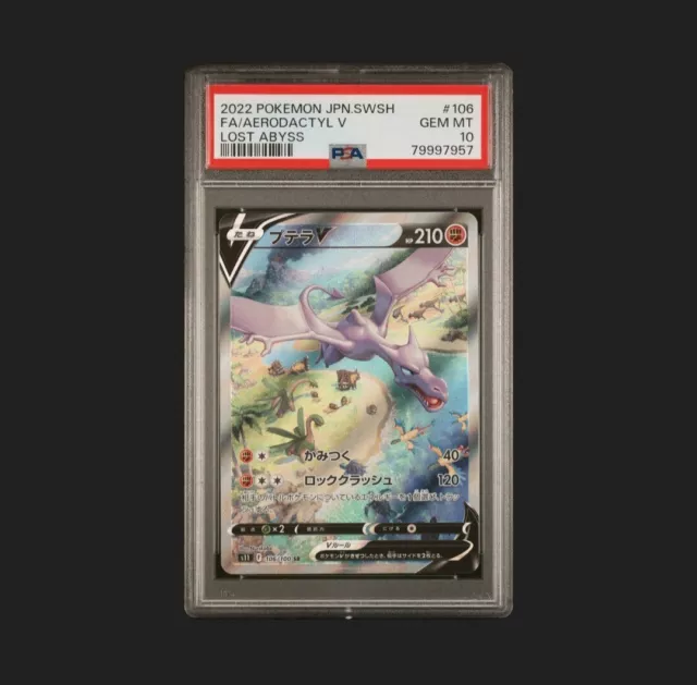 PSA 10 Aerodactyl V – 106/100 – Lost Abyss - Edge Collectables