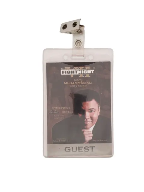 Muhammad Ali Celebrity Fight Night VII Boxing Guest Pass 2001