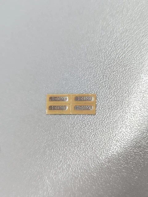 thumbnail image 2 of 20x Seiko Dial Logo Emblems – White Replacement Parts For Seiko 5, SKX007 Mods 2 of 6