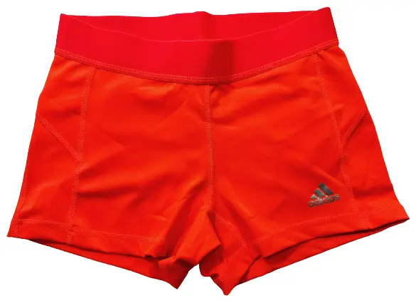 adidas Performance Women's Techfit 3-Inch Boy Shorts- Solar Red/Silver, Small