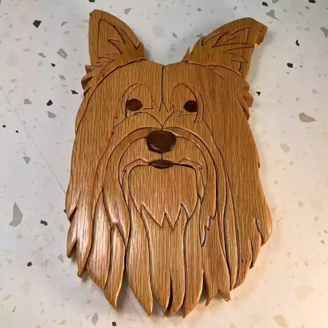 Clear Branch Woodworks Yorkshire Terrier Hanging Wall Decor