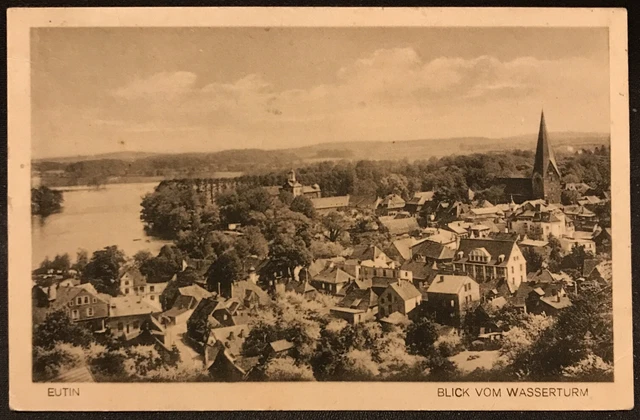 sehr alte PK „Blick vom Wasserturm“ Eutin 23701 Schleswig-Holstein / von 1928