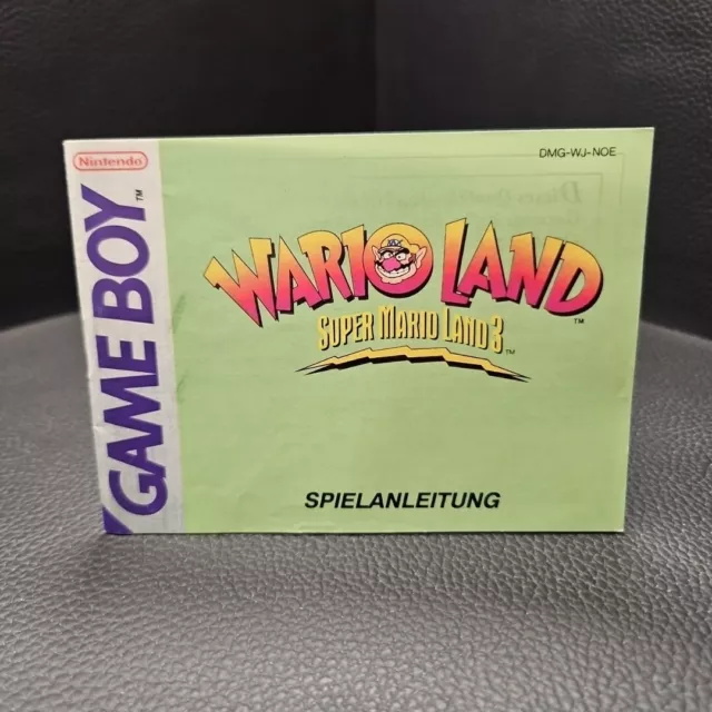 Game Boy Super Mario Land 3: Wario Land • Zustand Sehr Gut • Anleitung • NOE •