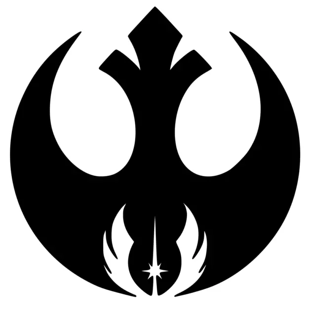 Rebel Alliance & Jedi Order Vinyl Decal Sticker Car Window Starwars Star Wars