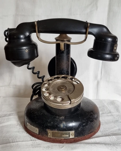 Téléphone ancien vintage en bois  GRAMMONT - eBay