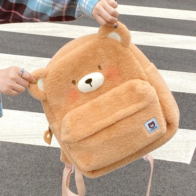 Zaino peluche Maillard Bear grande capacità orso imbottito borsa a tracolla bambini
