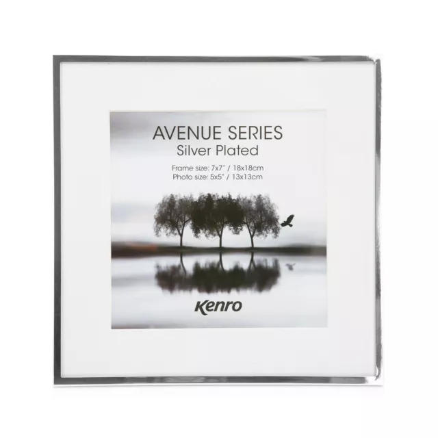 Kenro Avenue Series Silver Photo Glass Frame Single Double Portrait Landscape