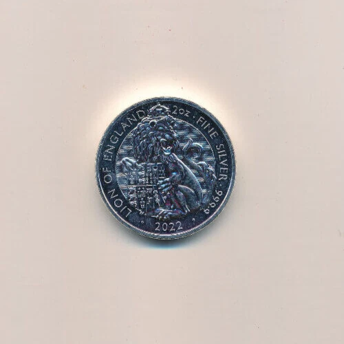 2022, England, 5 Poundsterling, 2 oz coin, collectible item, Lion Of England