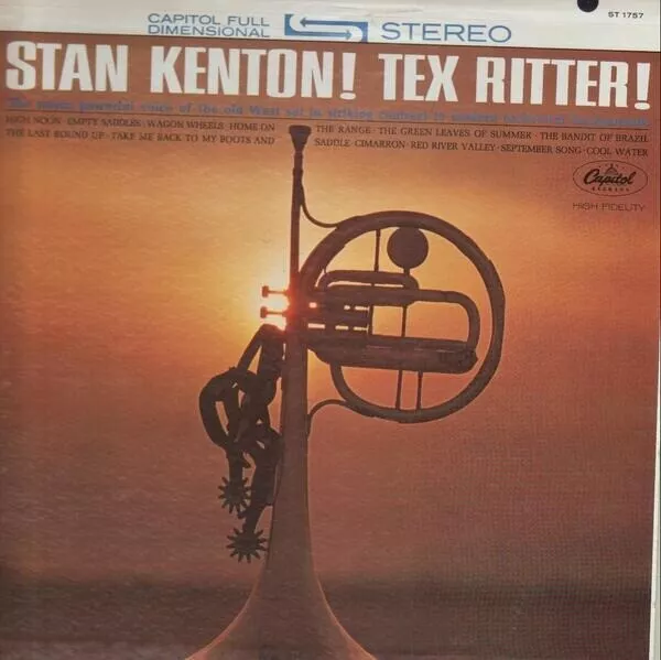 LP Stan Kenton, Tex Ritter Stan Kenton! Tex Ritter! NEAR MINT Capitol Records