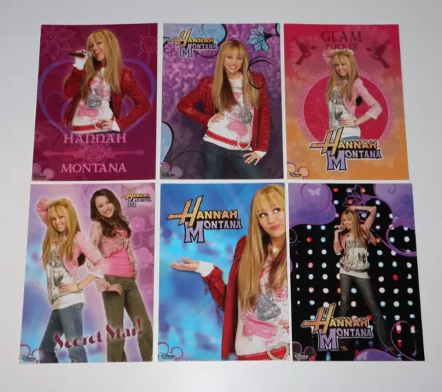 Lot of 6 Hannah Montana 10x15cm Postcard