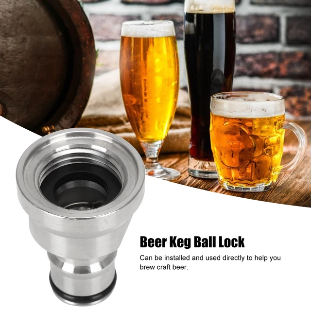 Edelstahl Flüssigkeit Ball Lock Keg Adapter Bierfass Brauzubehör