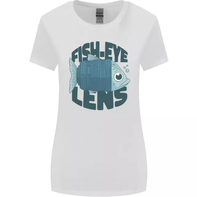 Fisheye Lens Funny Photography Photographer Womens Wider Cut T-Shirt