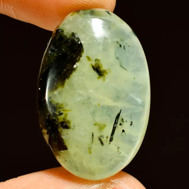 Natural Prehnite Oval Shape Cabochon Loose Gemstone 37.5 Ct. 27X18X7 mm EE-39413