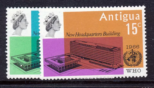 1966 W.h.o. Headquarters Complete C/A Set Blocks Of 4 Mnh