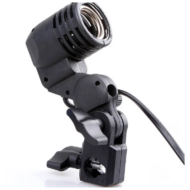 Support de lampe à vis universel E27 avec support parapluie pour photographie d