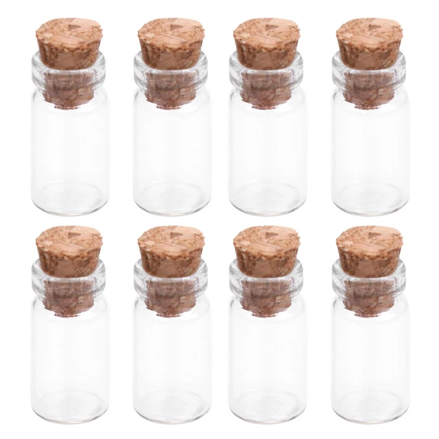 Flaschen Gläser mit Kork Zauber Gläser Winzigen Glas Jar Leere Probe Gläser