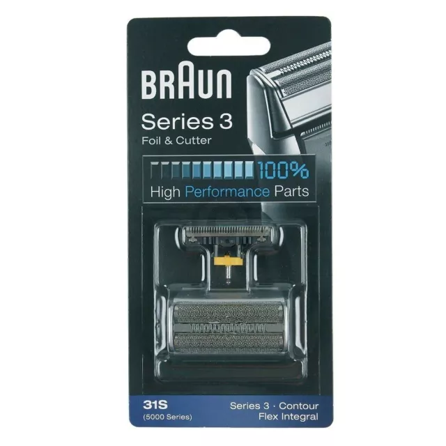 Scherkopf Kombipack Braun 31S 5000 Scherblatt Klingenblock für Rasierer