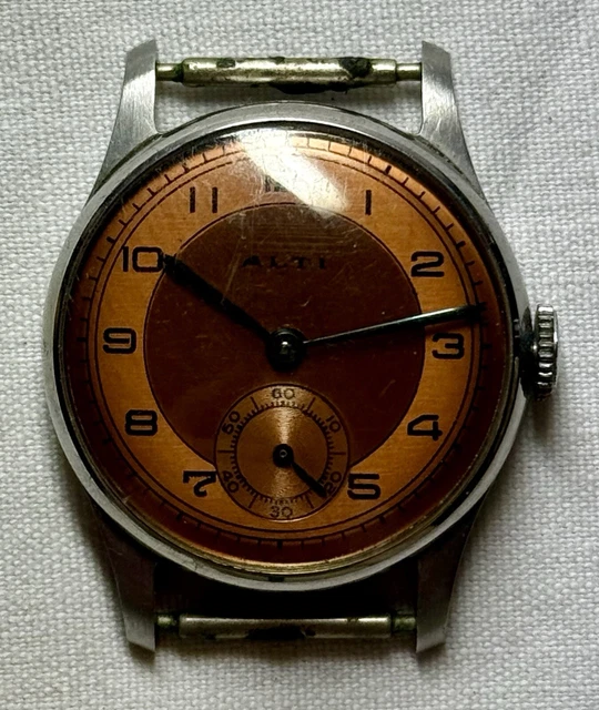 RARE ANCIENNE MONTRE Homme Dogma Panda Mécanique Valjoux Chronographe