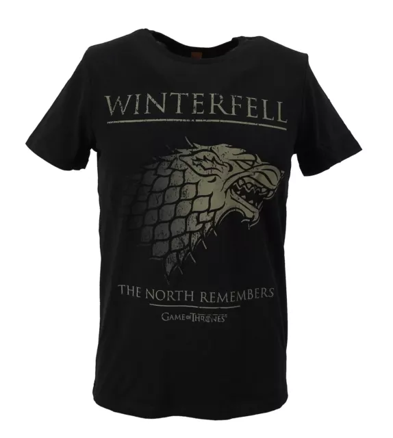 Gozoo Juego Of Thrones Camiseta Hombre Talla S Abrigo de Invierno Camisa Negro