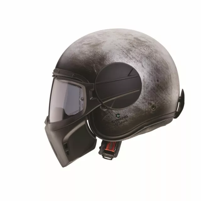 Caberg Motorrad Helm Jethelm Ghost Iron Gray 3