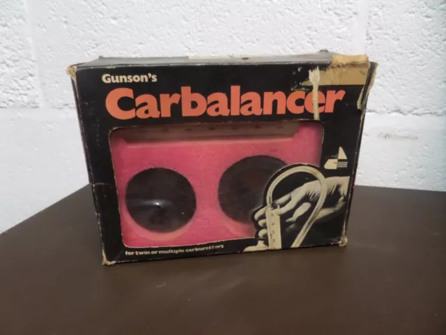 RETRO Gunson Carbalancer BOXED TWIN WEBERS FAST FORD CARBURETTOR