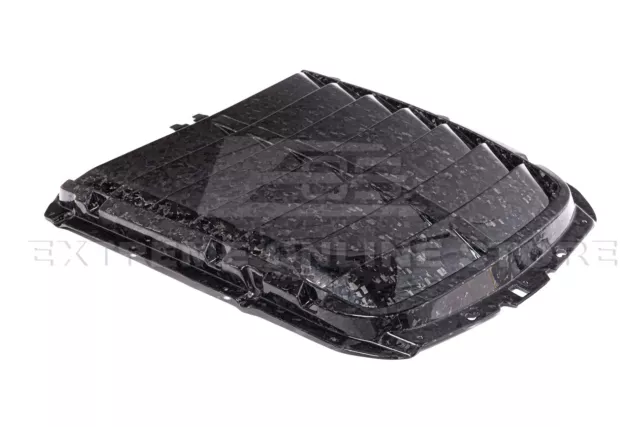 For 20-Up Mustang GT500 | FORGED CARBON FIBER Front Hood Vent Cover Replacement
