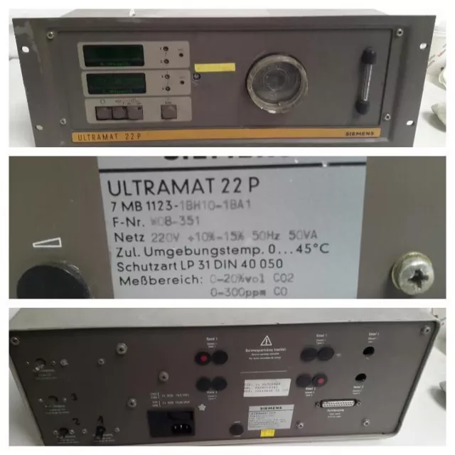 Siemens ULTRAMAT 22P 7MB1123-1BH10-1BA1 gas analyzer