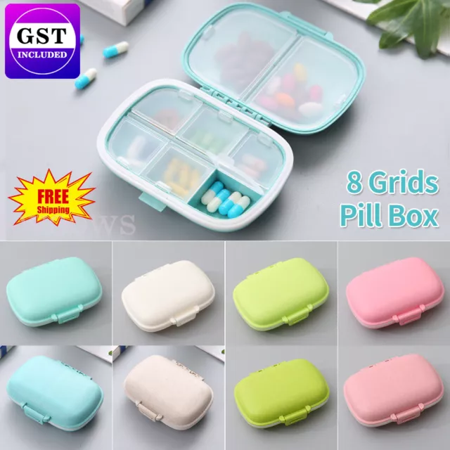 Pill Box Medicine Organizer Dispenser Box Case Travel Tablet Container Holder