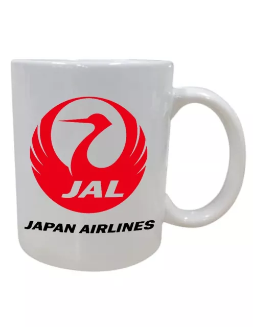 Japan Airlines Retro Logo Japanese Travel Souvenir Employee Coffee Tea Cup Mug