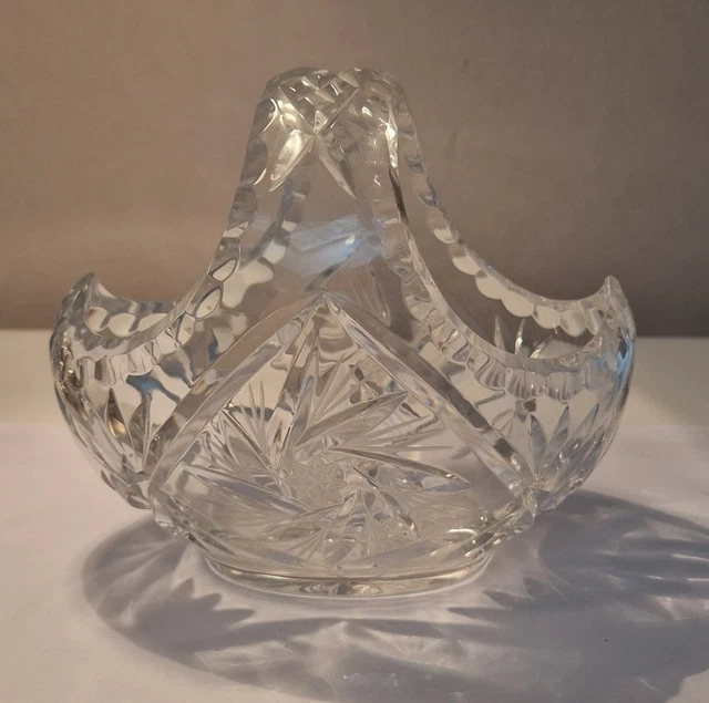 ANCIEN BOITE EN cristal et couvercle en argent massif poinçon minerve EUR 65,00 - FR
