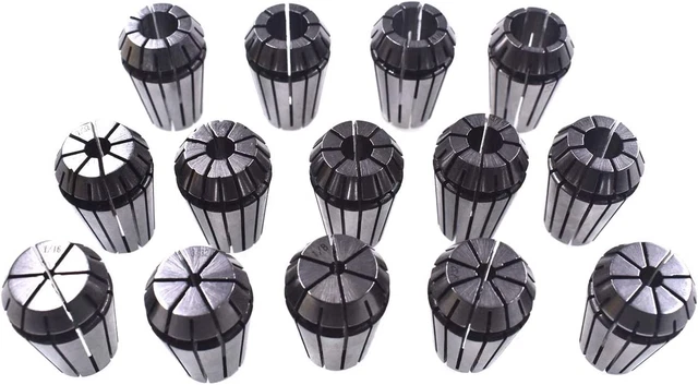 Supermotorparts 14Pcs ER20 Spring Collet Set Gripping Range 1/16",3/32",1/8",5/3