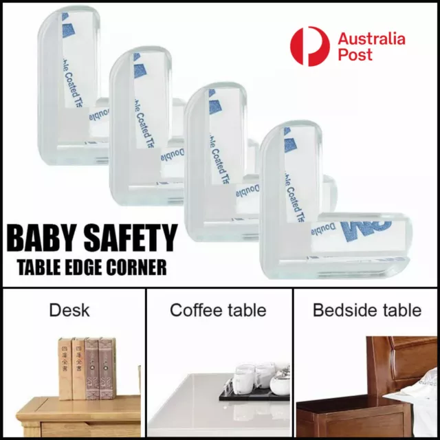 Desk Edge Soft Protectors Table Corner Cushion Baby Child Safety Guard Clear 3M